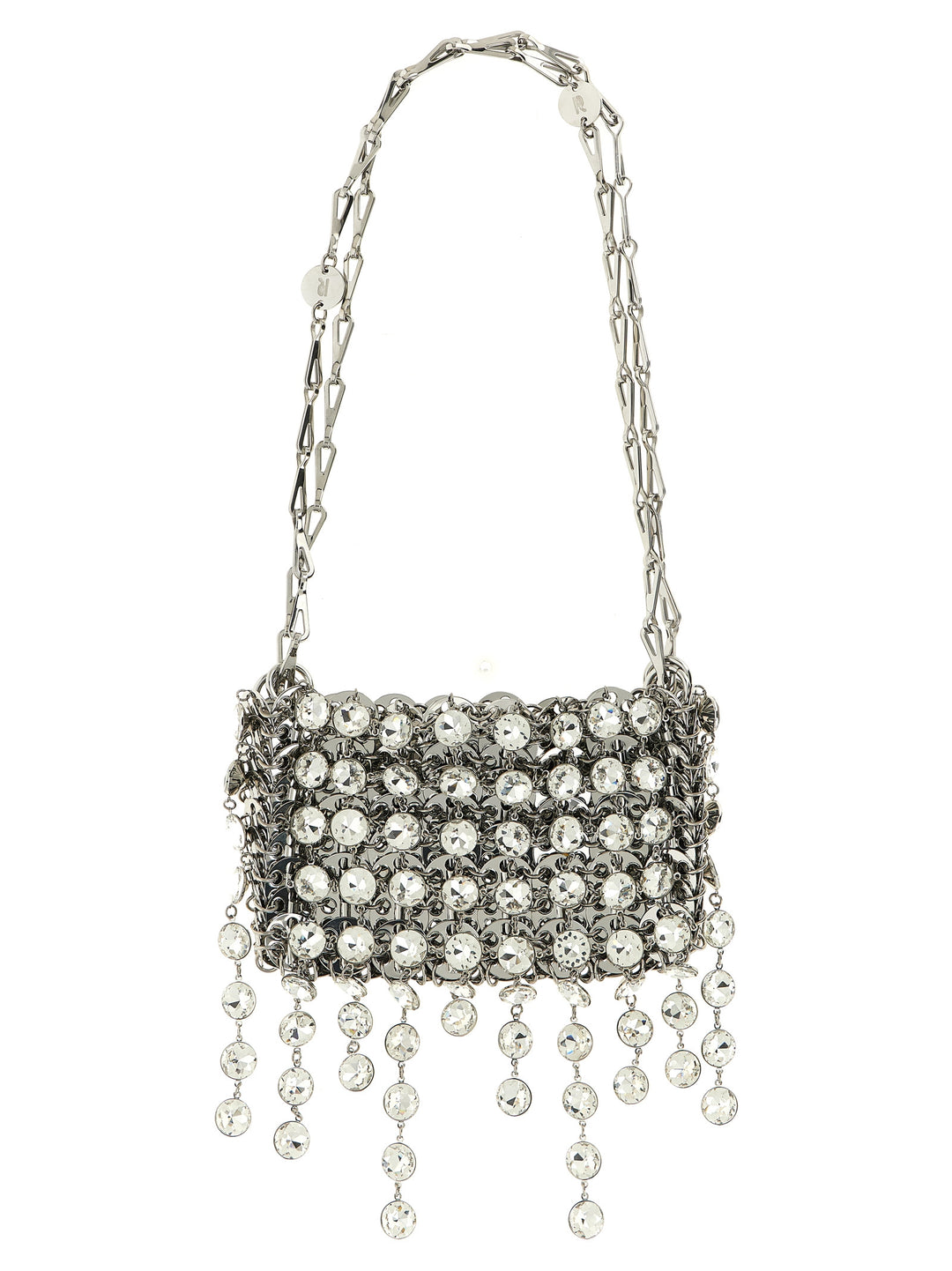 Paco Rabanne Silver Brass Shoulder Bag