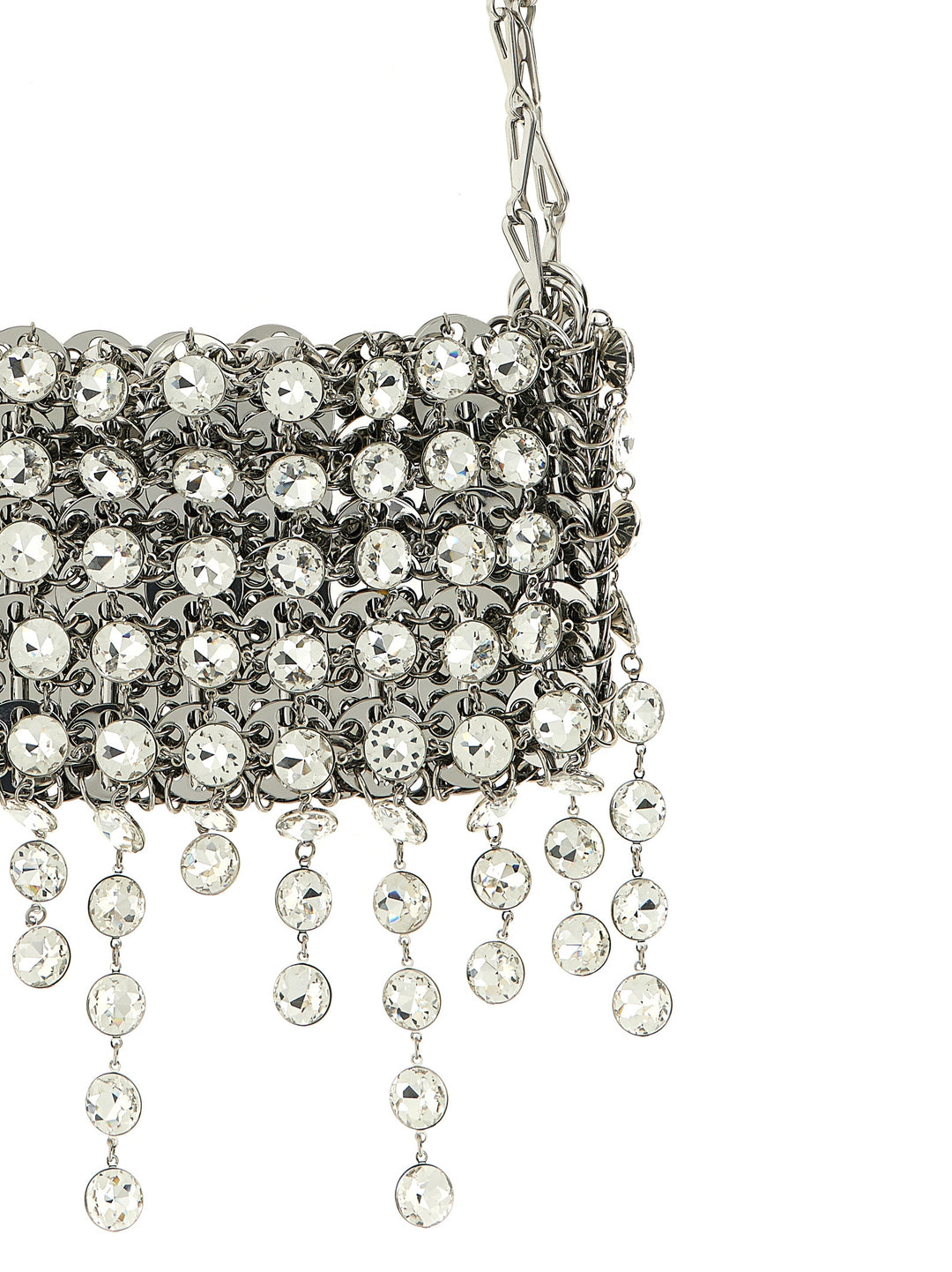 Paco Rabanne Silver Brass Shoulder Bag