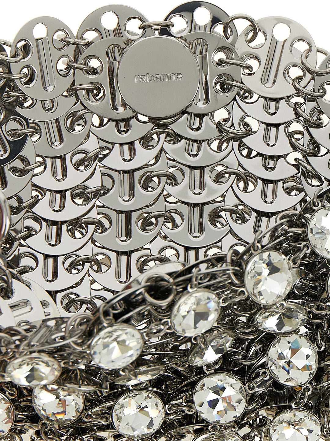 Paco Rabanne Silver Brass Shoulder Bag