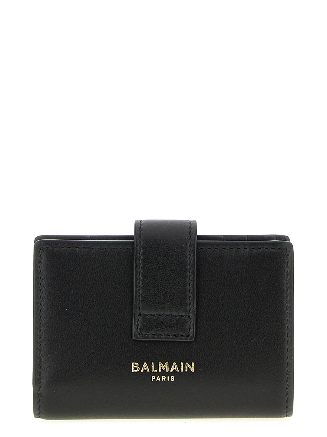 Balmain Black Lamb Leather Cardholder