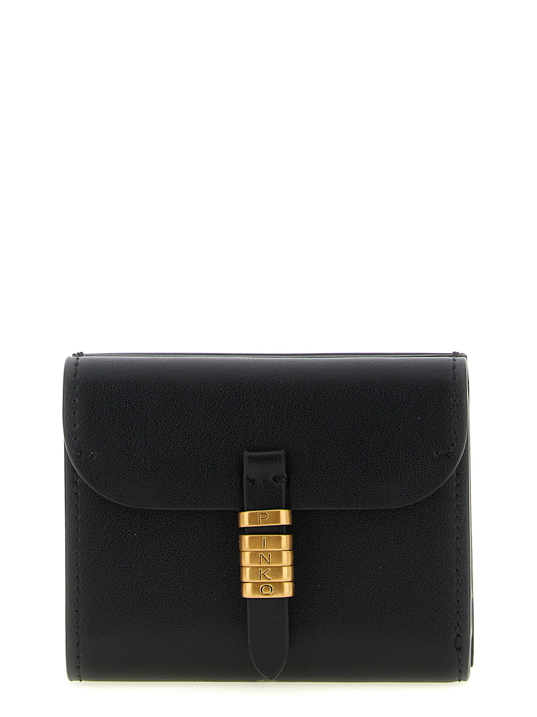 PINKO Black Cowhide Cardholder