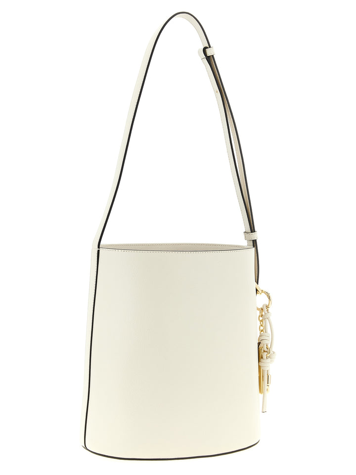Furla White Calfskin Shoulder Bag