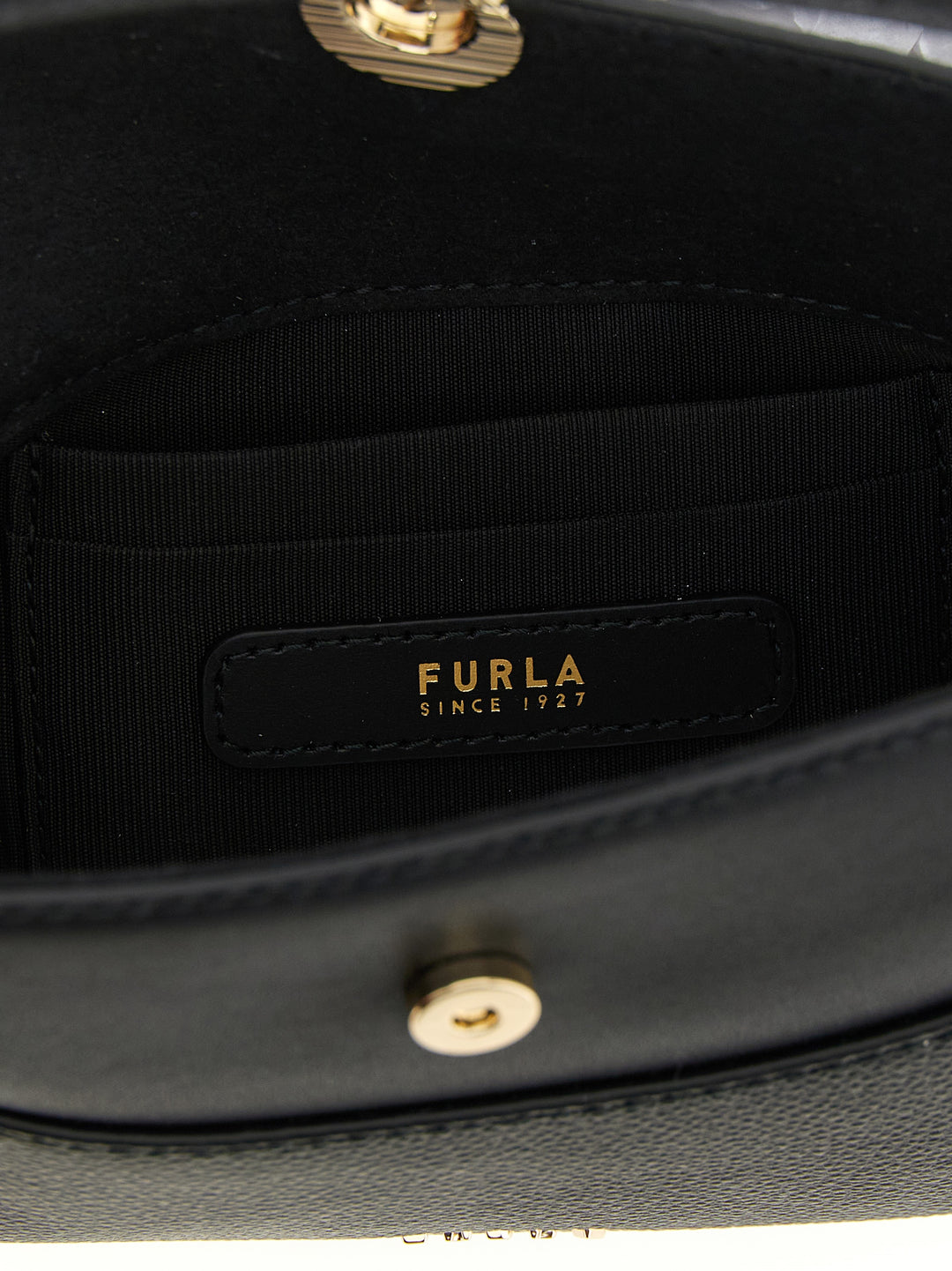 Furla Black Calfskin Handbag