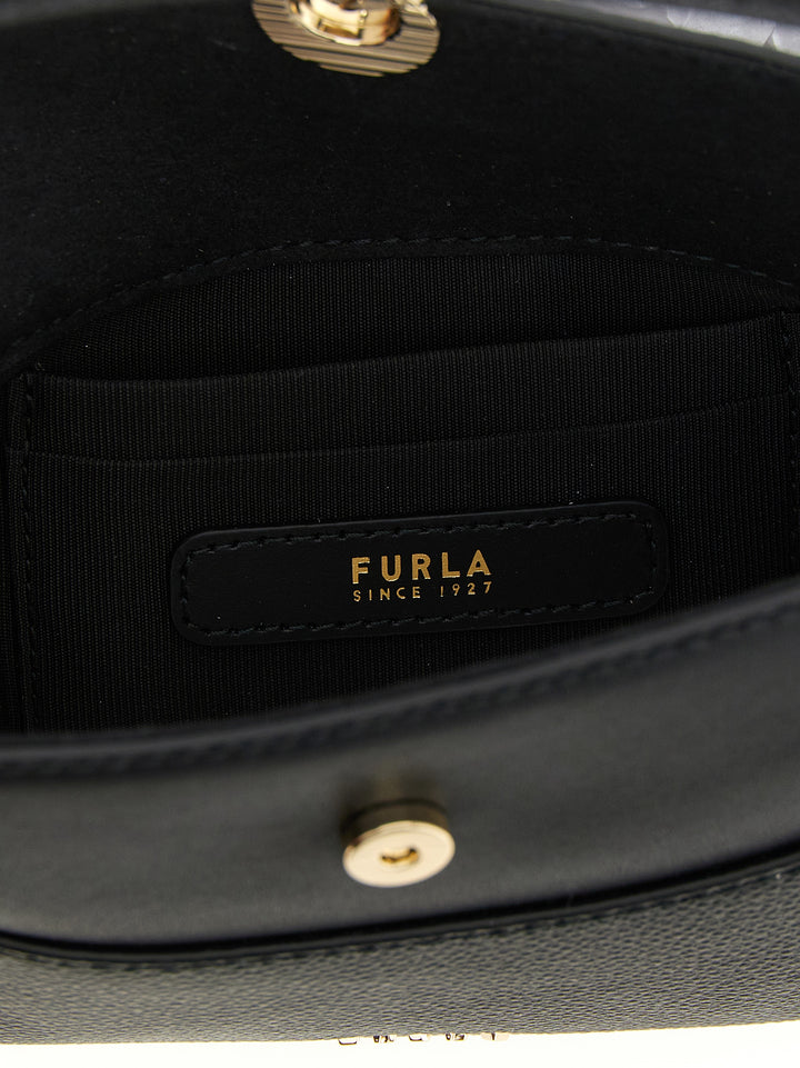 Furla Black Calfskin Handbag