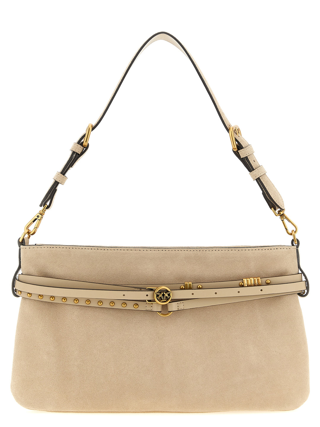 PINKO Beige Cowhide Shoulder Bag