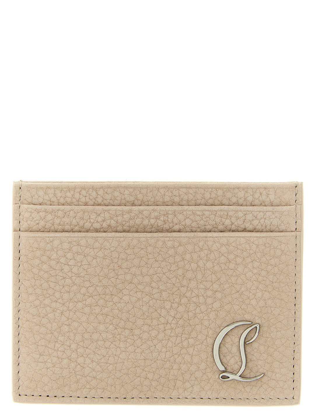 Christian Louboutin Beige Calfskin Cardholder
