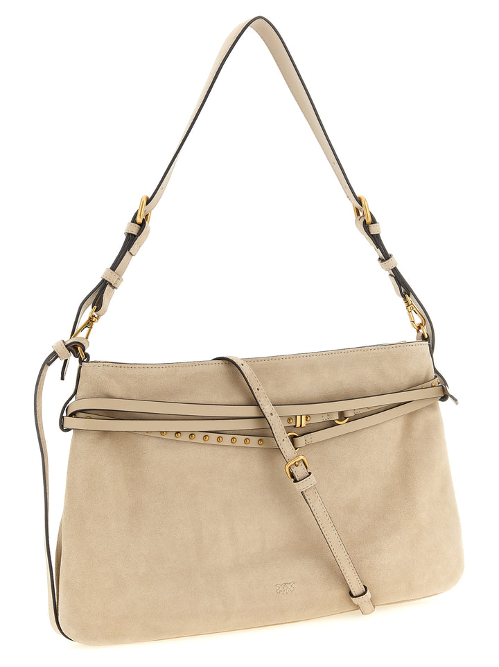 PINKO Beige Cowhide Shoulder Bag