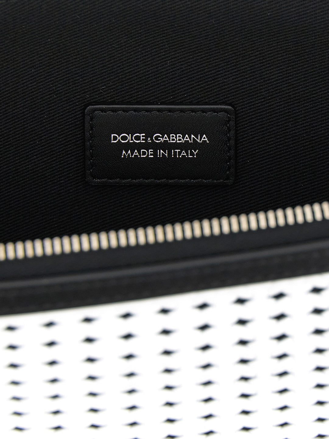 Dolce &amp; Gabbana Bicolor Calfskin Clutch Bag