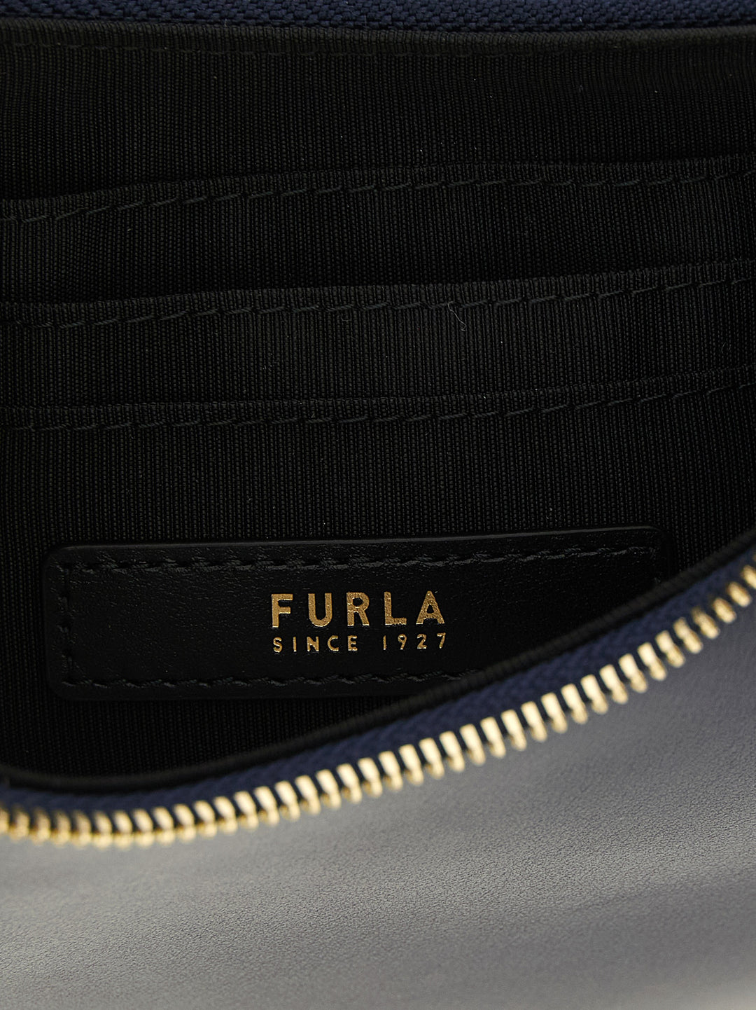 Furla Blue Calfskin Shoulder Bag