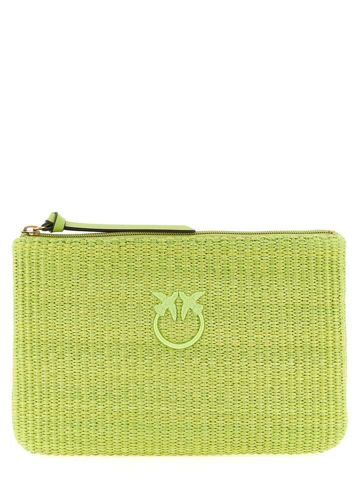 PINKO Bicolor Polypropylene Clutch Bag