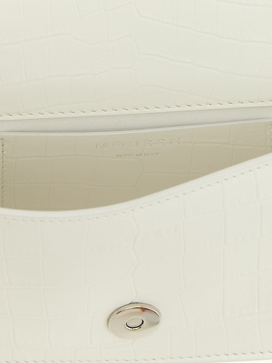 Alexander McQueen White Calfskin Shoulder Bag