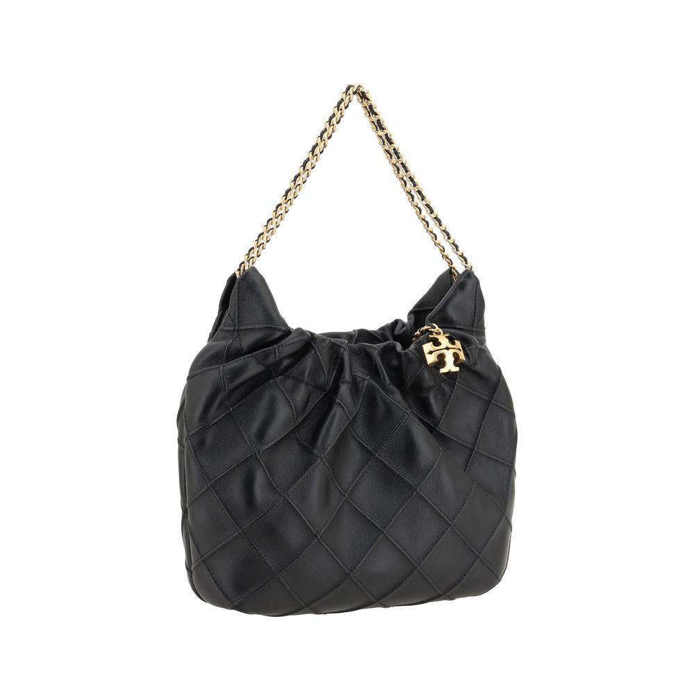Tory Burch - Black Calf Leather Bos Taurus Shoulder Bag