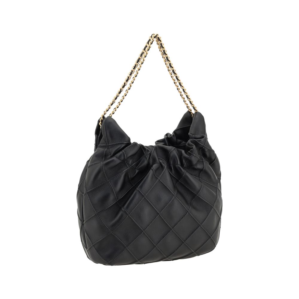 Tory Burch - Black Calf Leather Bos Taurus Shoulder Bag