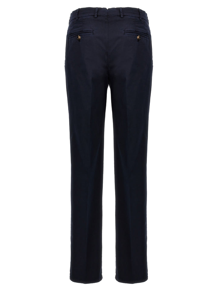 Brunello Cucinelli Blue Cotton Casual Pants