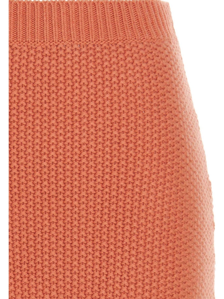 Chloé Orange Cashmere Mini Skirt