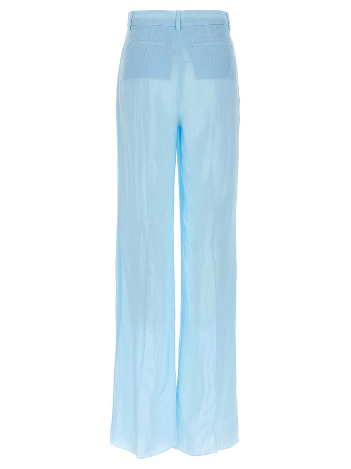 Sportmax Blue Viscose Casual Pants