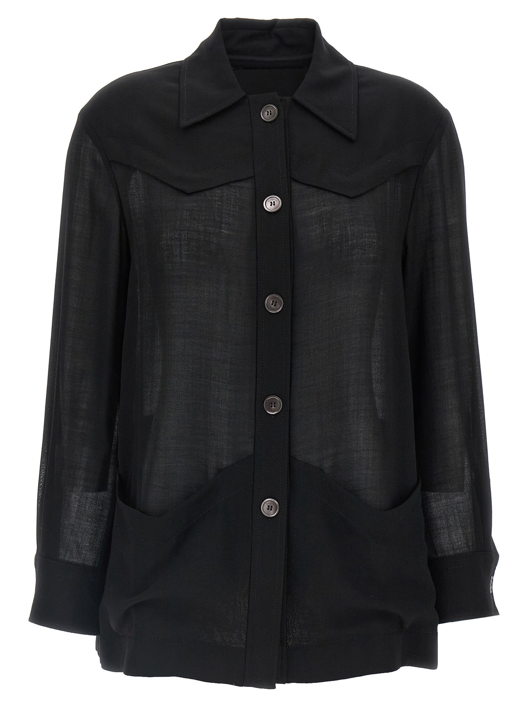 Ferragamo - Black Virgin Wool Blouse