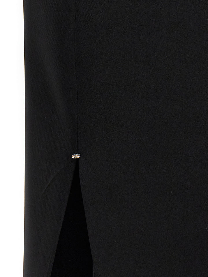 Sportmax Black Viscose Long Skirt