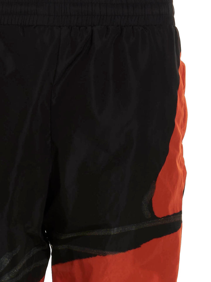 Moschino Black Polyamide Athletic Pants