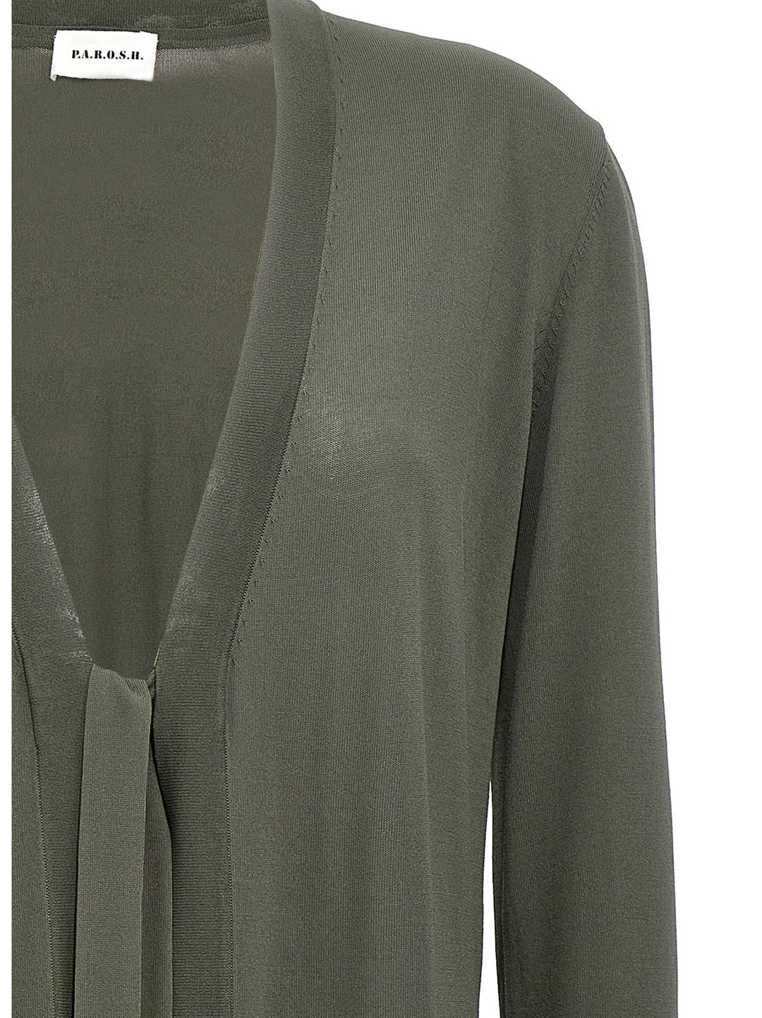 P.A.R.O.S.H. Bicolor Viscose Cardigan