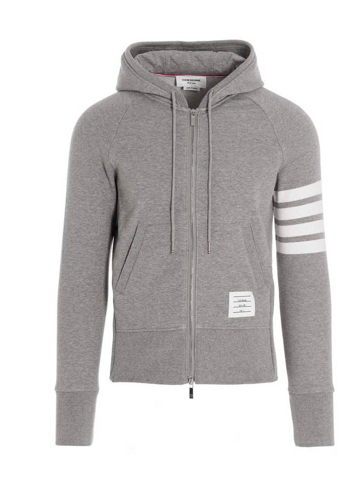 Thom Browne Gray Cotton Sweatshirt