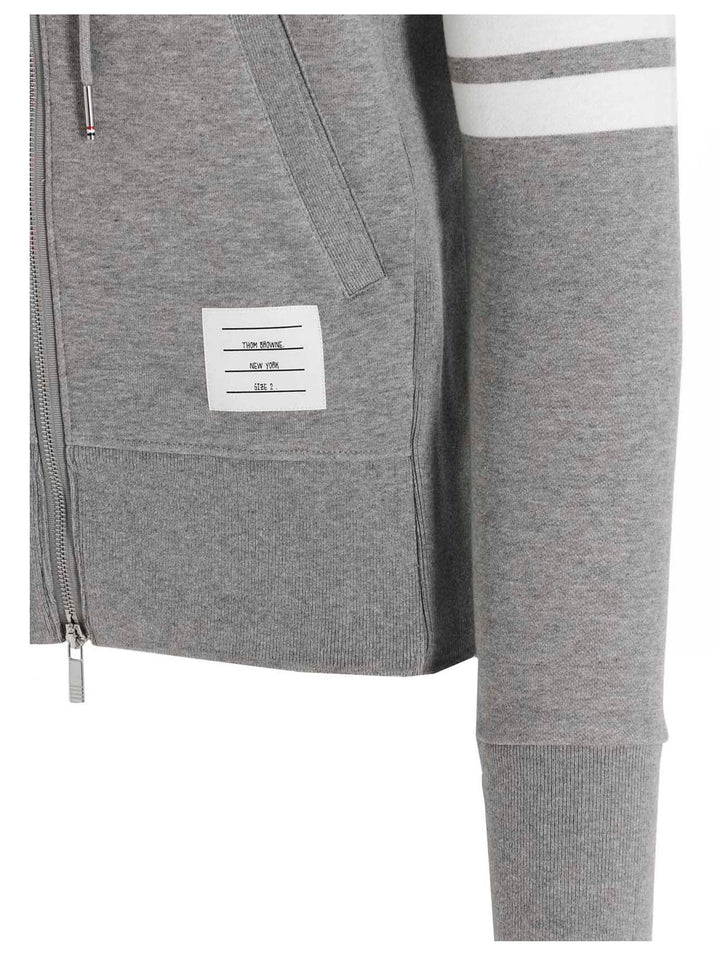 Thom Browne Gray Cotton Sweatshirt