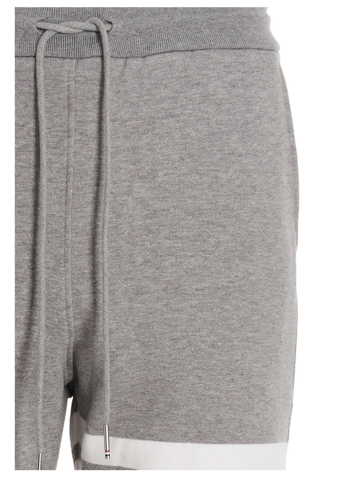 Thom Browne Gray Cotton Joggers (Workout Pants)