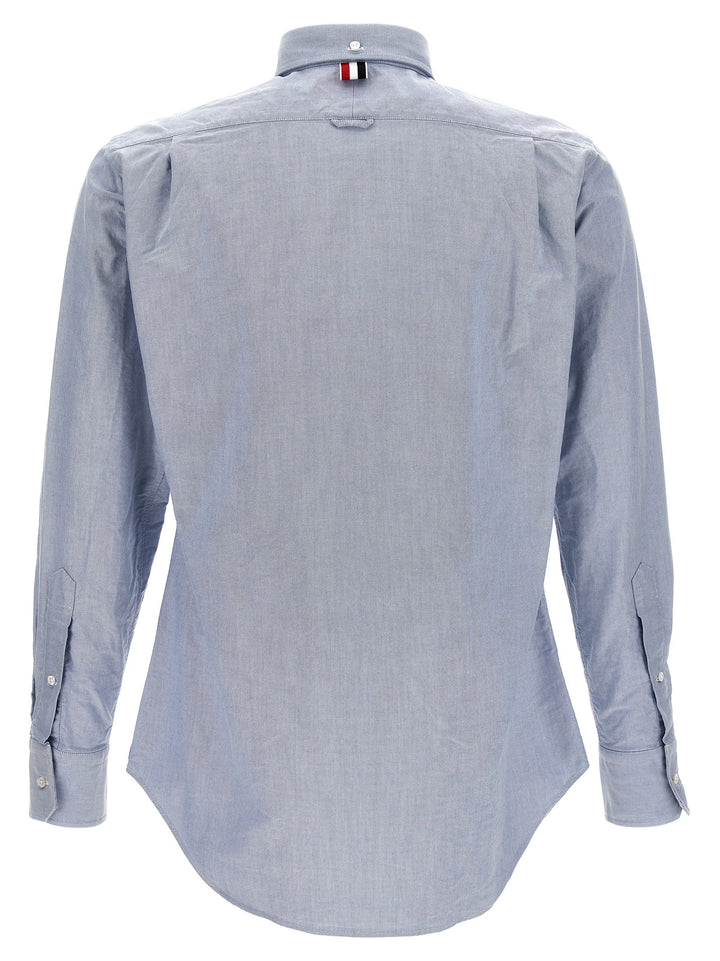 Thom Browne Blue Cotton Blouse
