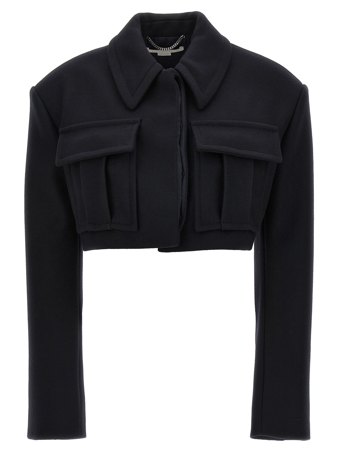 Stella McCartney Black Wool Full-Length Jacket