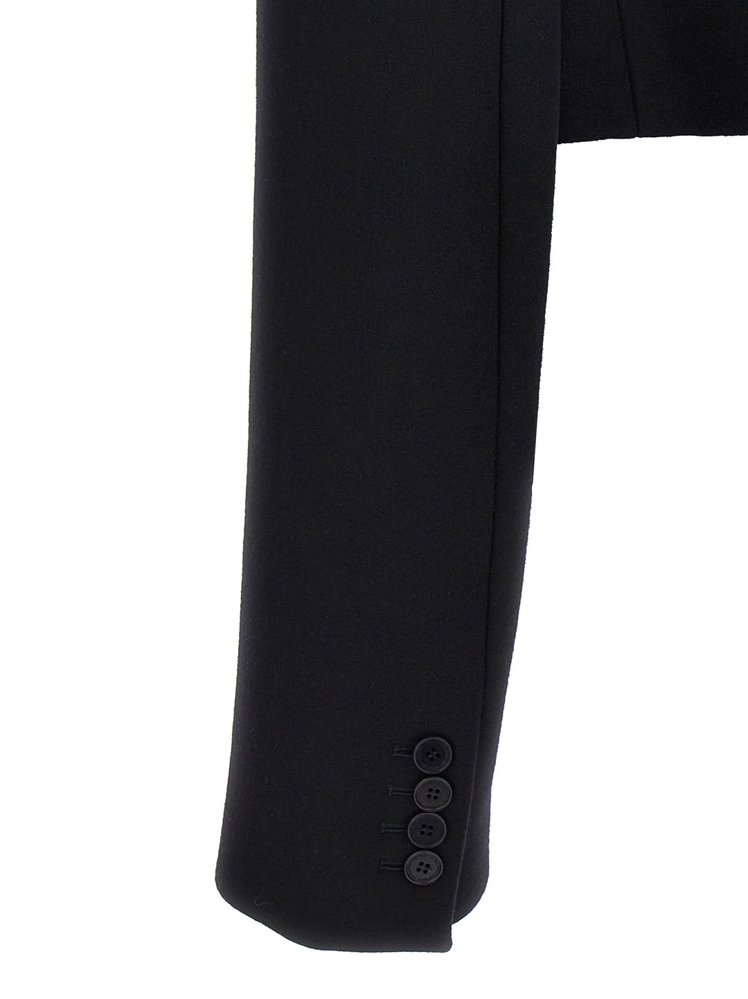 Stella McCartney Black Wool Full-Length Jacket