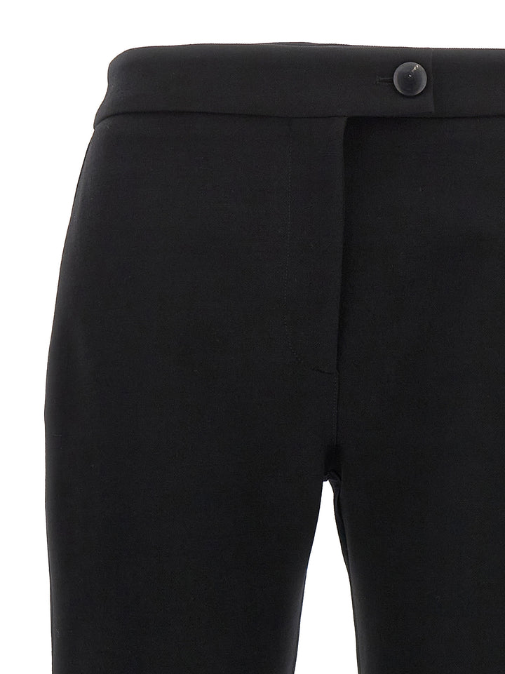 Ferragamo Black Elastane Skinny Pants