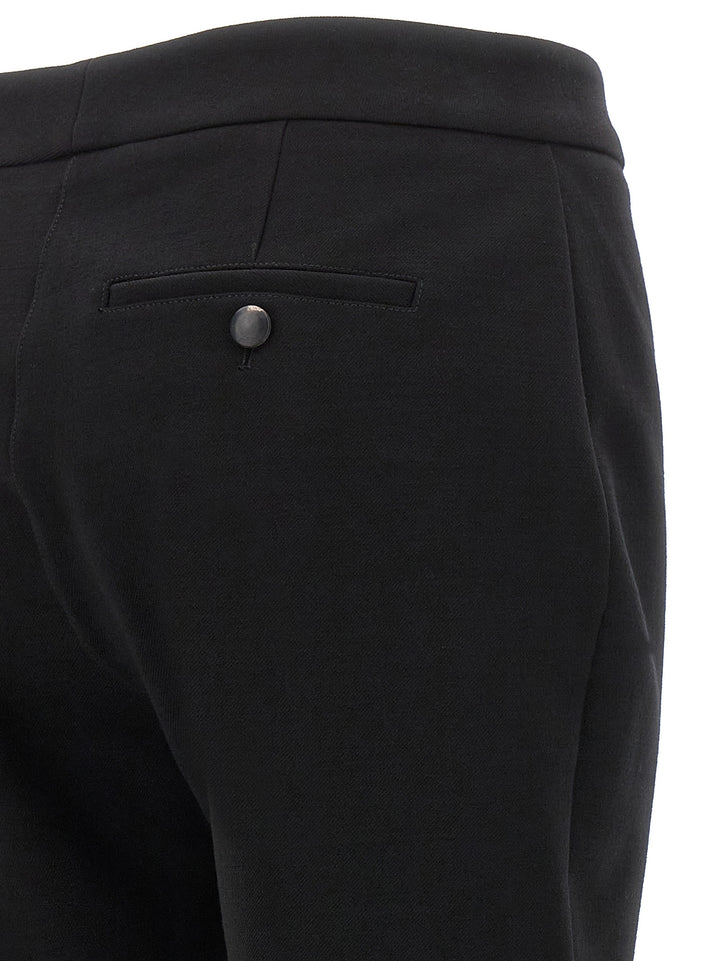 Ferragamo Black Elastane Skinny Pants