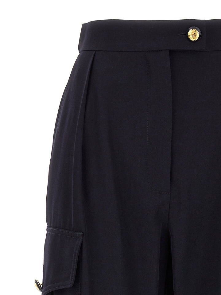 Alexander McQueen Blue Wool Cargo Pants