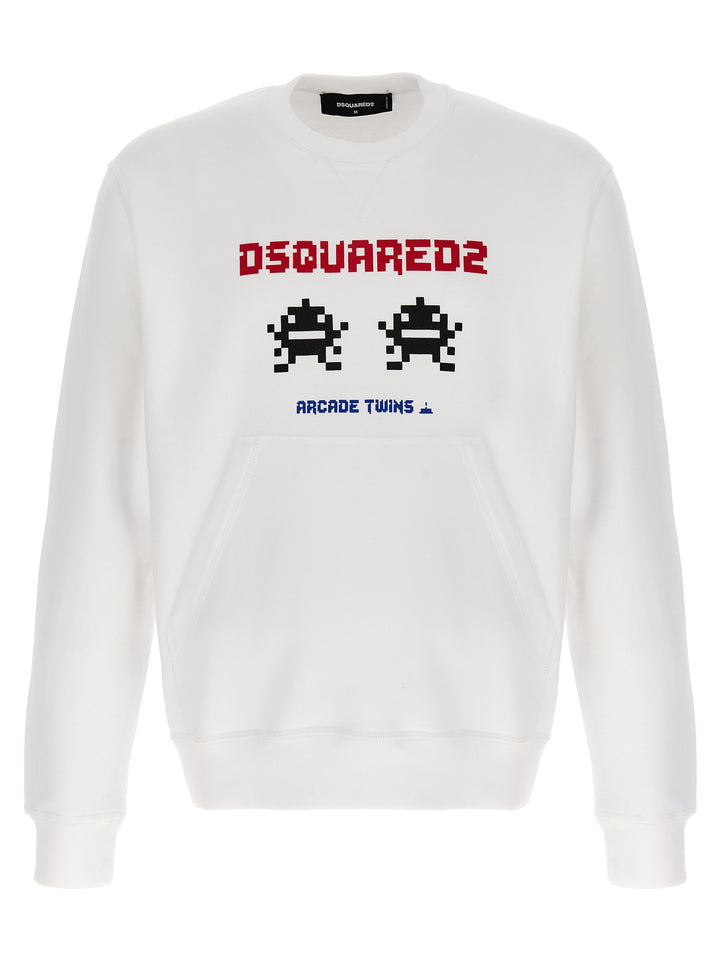 Dsquared² White Cotton Sweatshirt