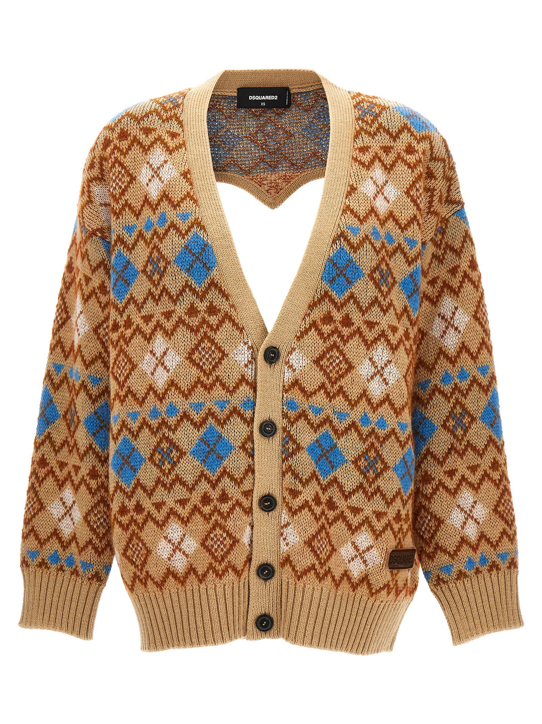 Dsquared² Multicolor Wool Cardigan
