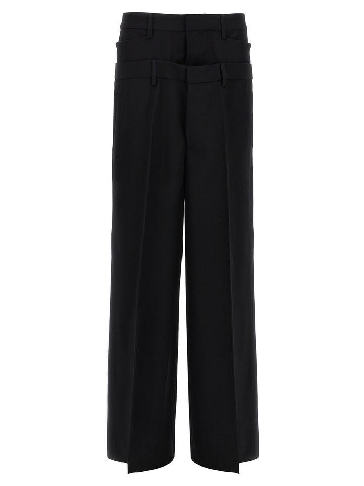 Dsquared² Black Virgin Wool Dress Pants