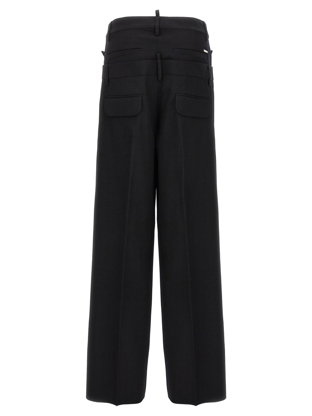 Dsquared² Black Virgin Wool Dress Pants