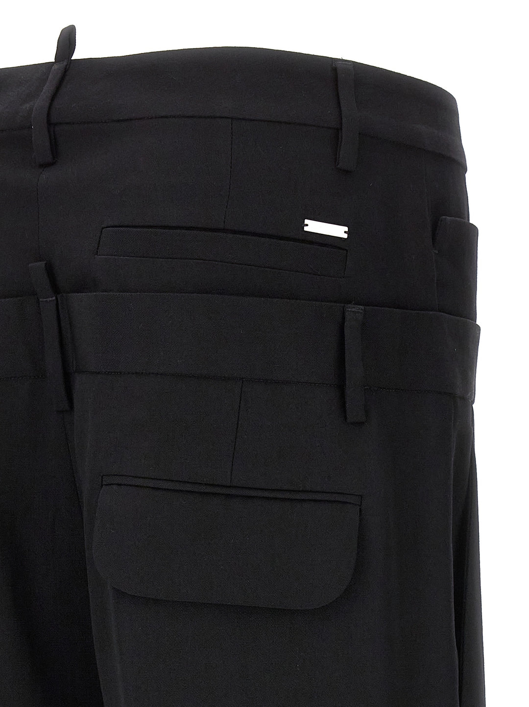 Dsquared² Black Virgin Wool Dress Pants