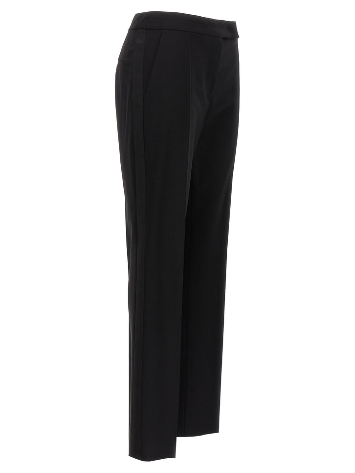 Max Mara Black Virgin Wool Dress Pants
