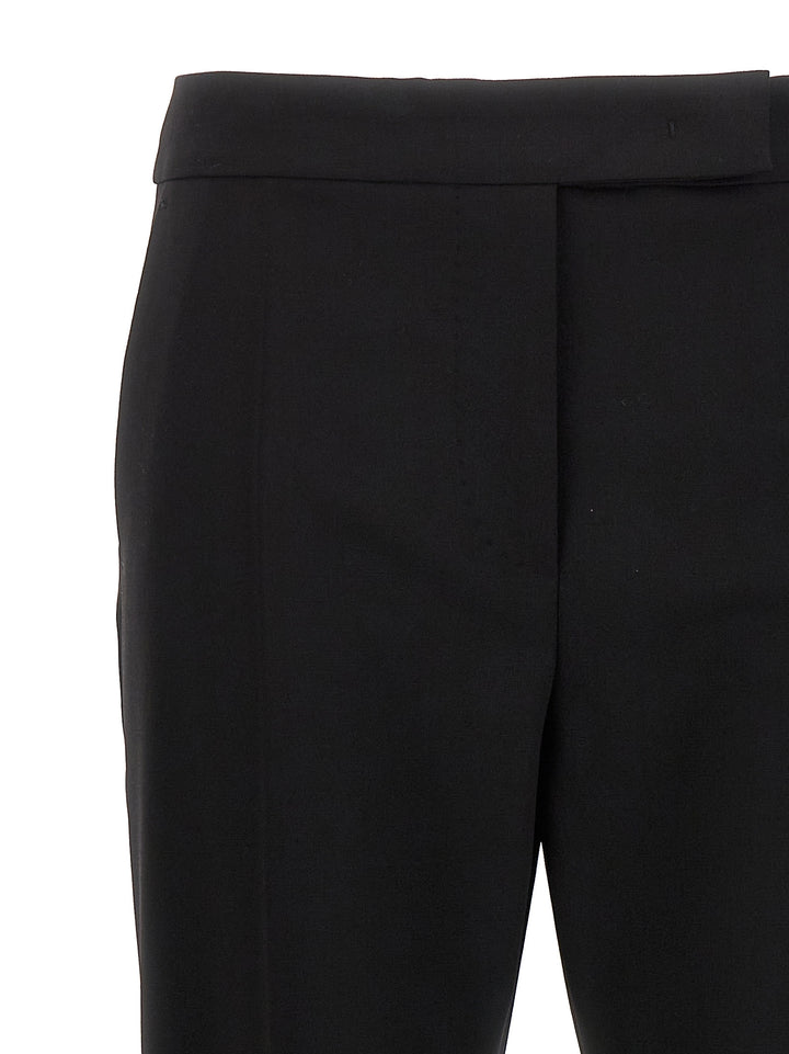 Max Mara Black Virgin Wool Dress Pants