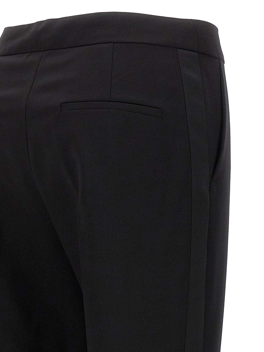 Max Mara Black Virgin Wool Dress Pants