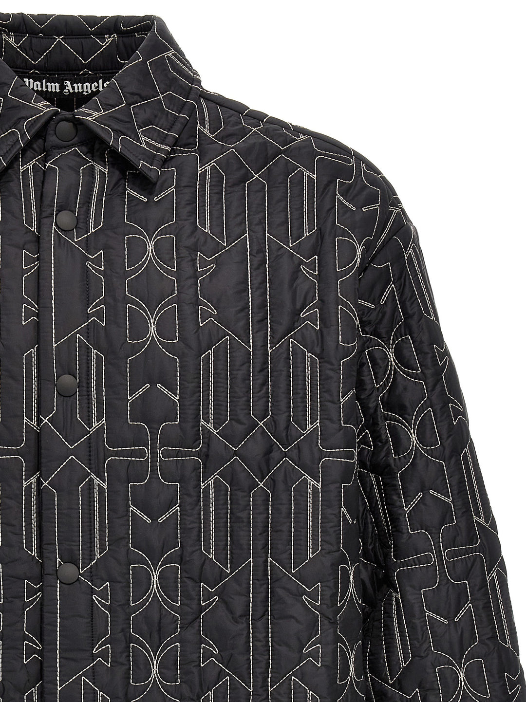 Palm Angels Gray Polyamide Shell Jacket