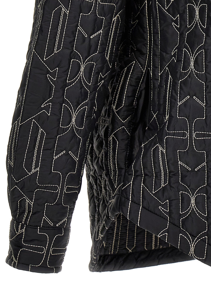 Palm Angels Gray Polyamide Shell Jacket