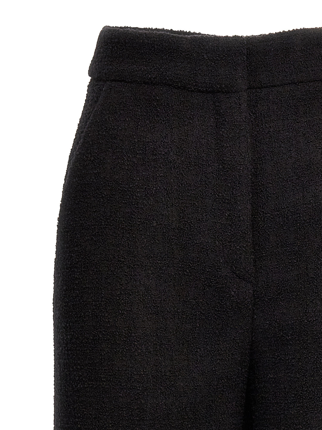 Moschino Black Wool Cropped Pants