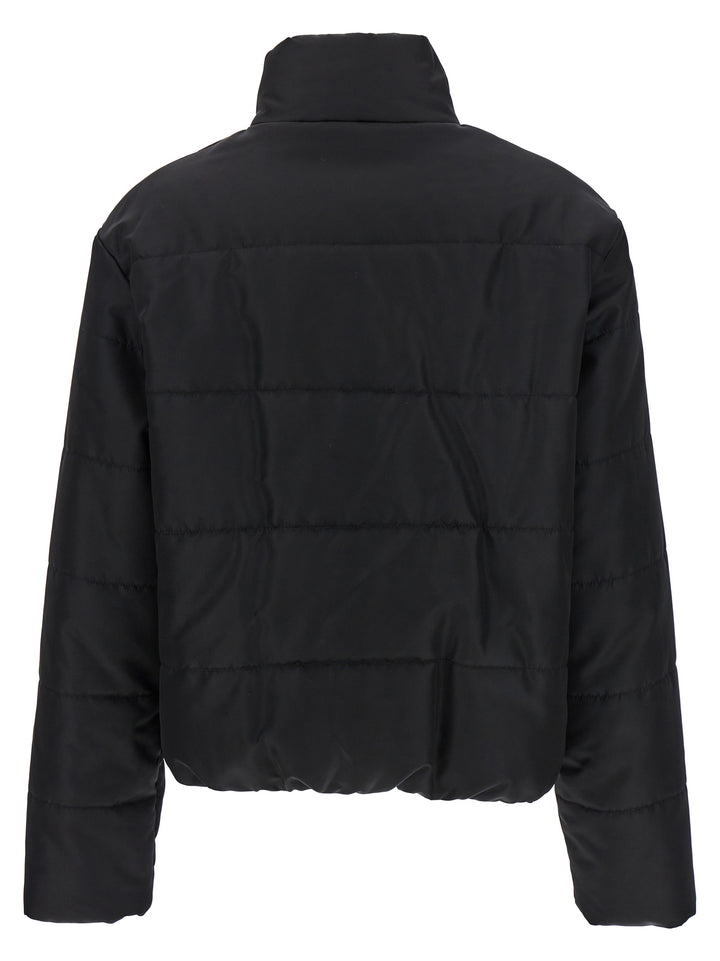 Moschino Black Polyamide Full-Length Jacket
