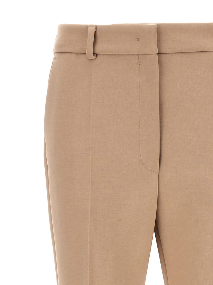 Sportmax Beige Polyester Dress Pants