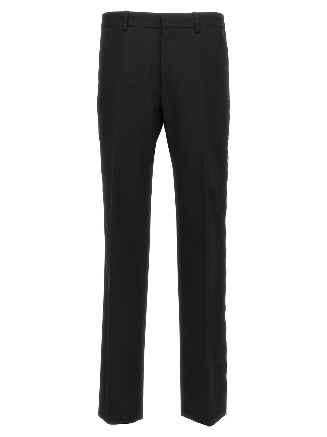 Off-White Black Virgin Wool Dress Pants