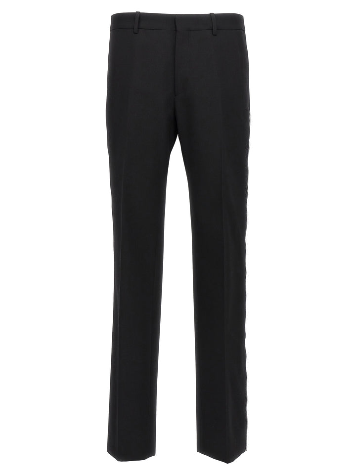 Off-White Black Virgin Wool Dress Pants