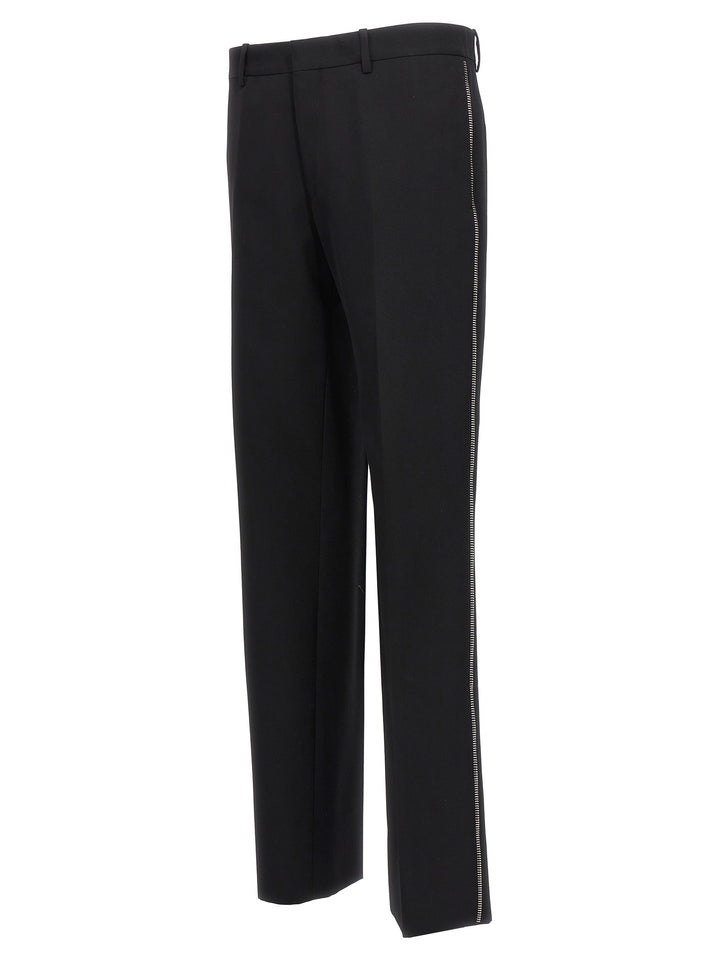 Off-White Black Virgin Wool Dress Pants