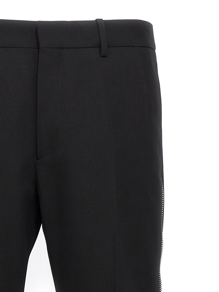 Off-White Black Virgin Wool Dress Pants